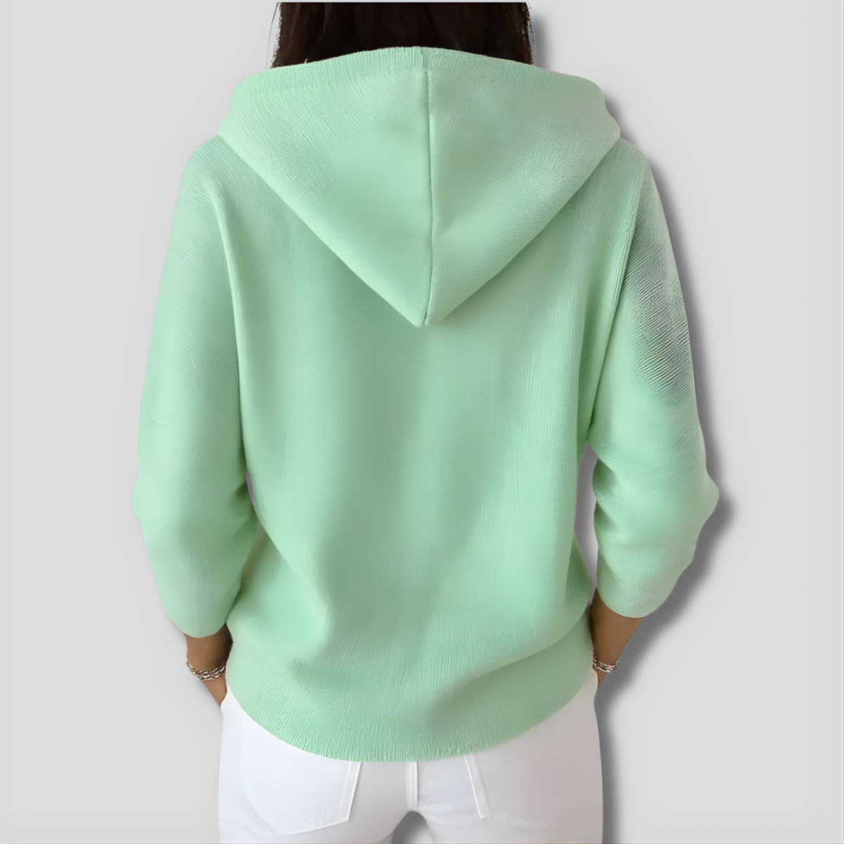 Yvette | Gestrickter Cardigan mit Kapuze