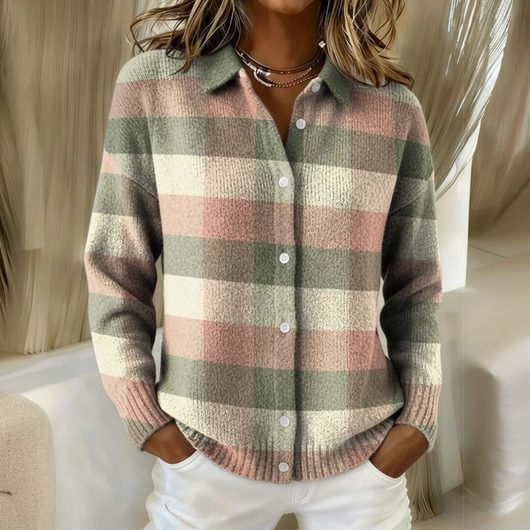 ALBA – Weicher Pullover mit Pastellkaros