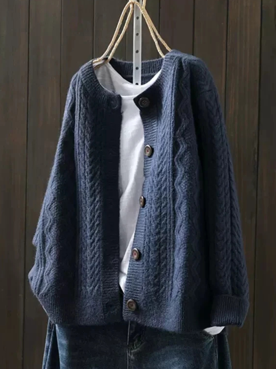 Rachel | Locker Gestrickte Strickjacke