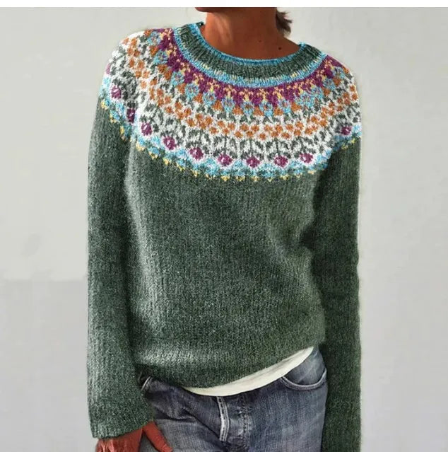 Cheryl | Strickpullover mit Rundhalsausschnitt