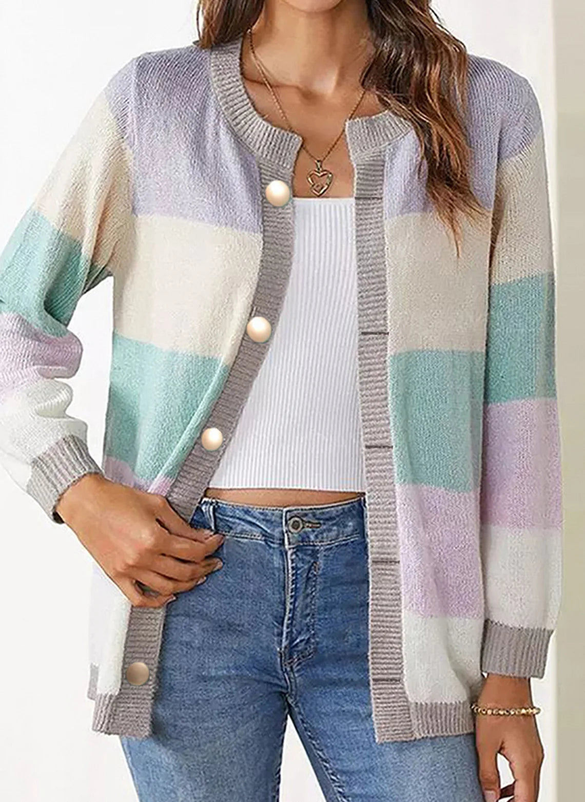 Gisela | Strickjacke mit Knöpfen