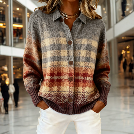 BEATRICE – Weicher Pullover mit Farbverlaufsmuster
