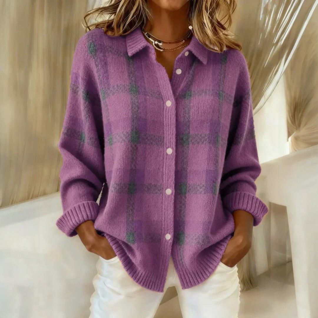 EVELYN - Klassischer gestreifter Pullover