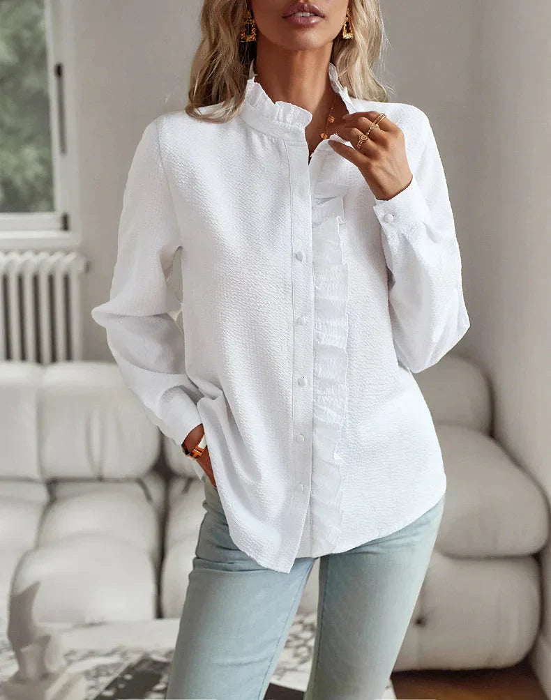 Ingrid | Elegante Bluse mit Rüschendesign