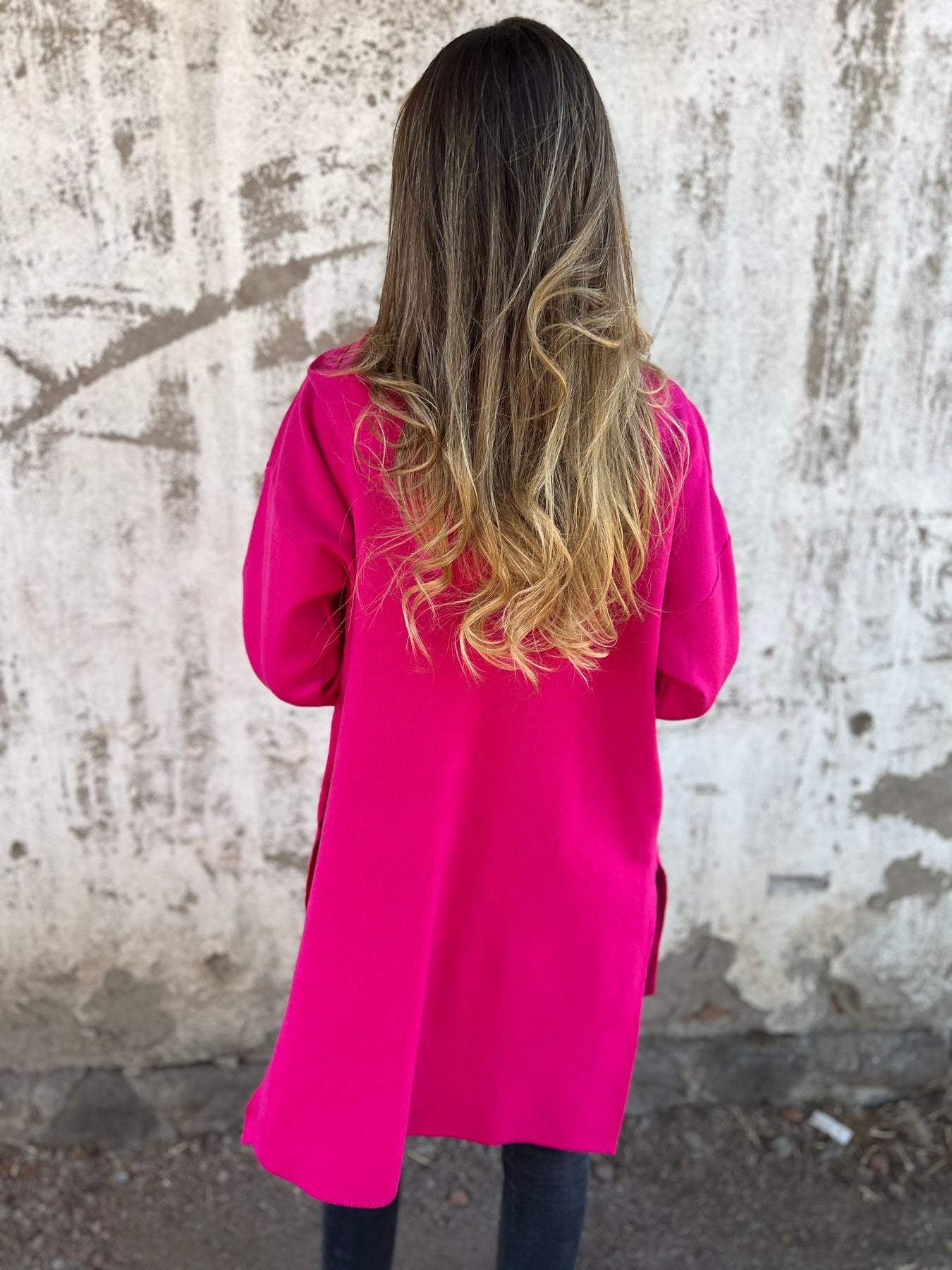 Lena | Langärmlige Strickjacke mit Reißverschluss